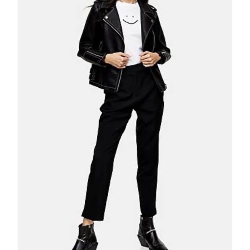 high waisted black trousers pants